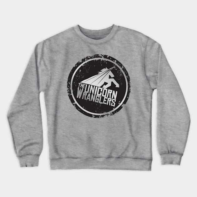 Distressed Logo Crewneck Sweatshirt by The Unicorn Wranglers